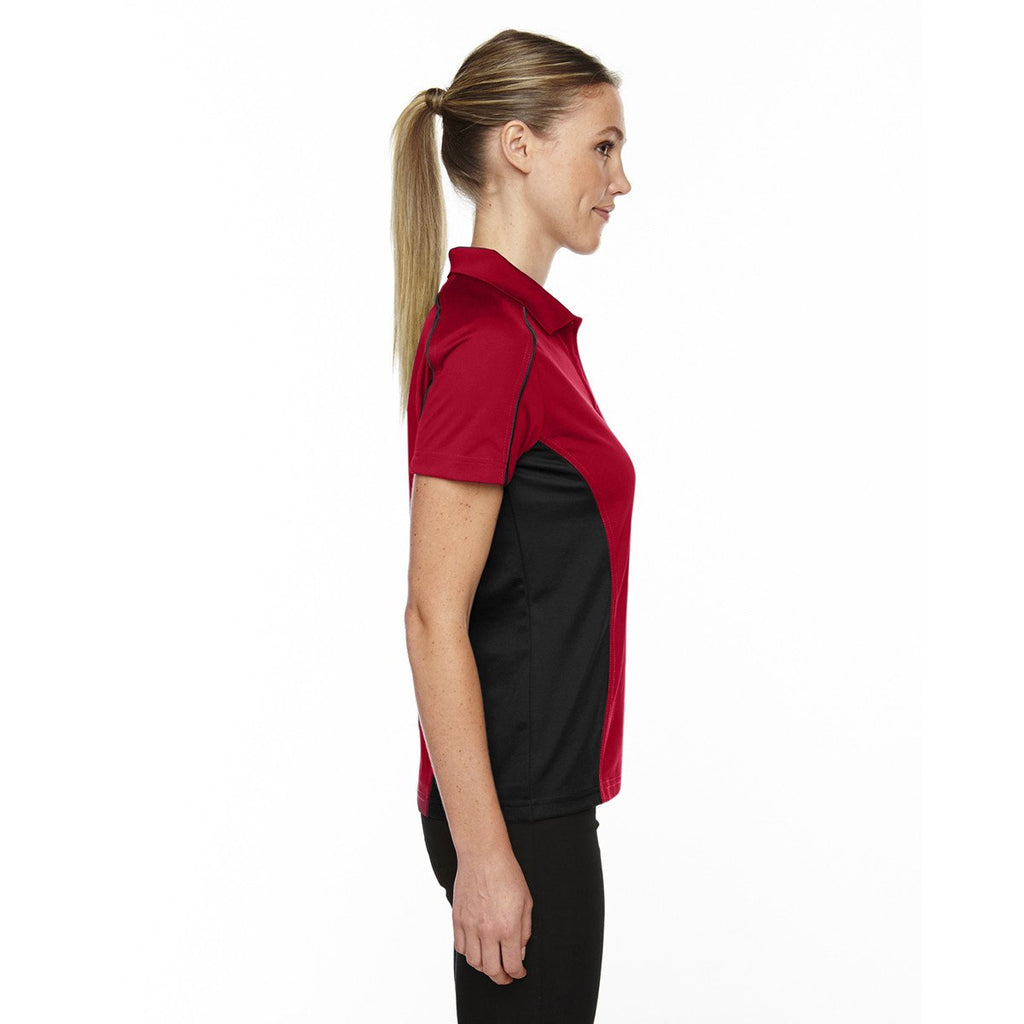 Extreme Women's Classic Red Eperformance Fuse Snag Protection Plus Colorblock Polo