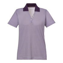 Extreme Women's Mulbery Purple Eperformance Launch Snag Protection Striped Polo