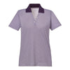 Extreme Women's Mulbery Purple Eperformance Launch Snag Protection Striped Polo