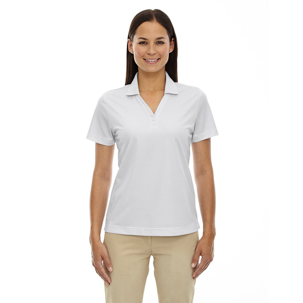 Extreme Women's Silver Eperformance Launch Snag Protection Striped Polo