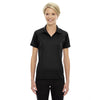 Extreme Women's Black Eperformance Stride Jacquard Polo
