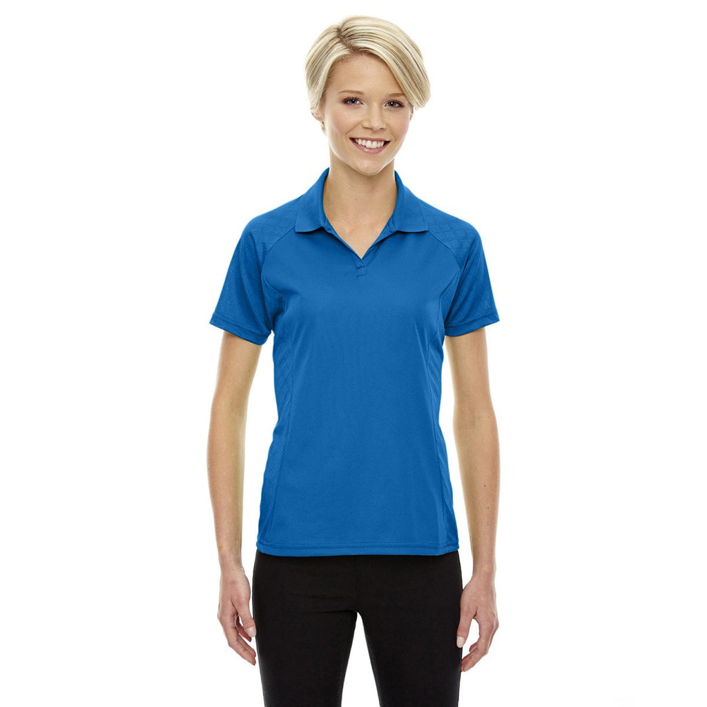 Extreme Women's Nautical Blue Eperformance Stride Jacquard Polo