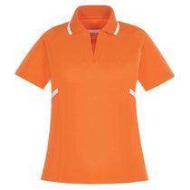 Extreme Women's Amber Orange Eperformance Propel Interlock Polo with Contrast Tape