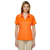 Extreme Women's Amber Orange Eperformance Propel Interlock Polo with Contrast Tape