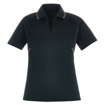 Extreme Women's Black Eperformance Propel Interlock Polo with Contrast Tape
