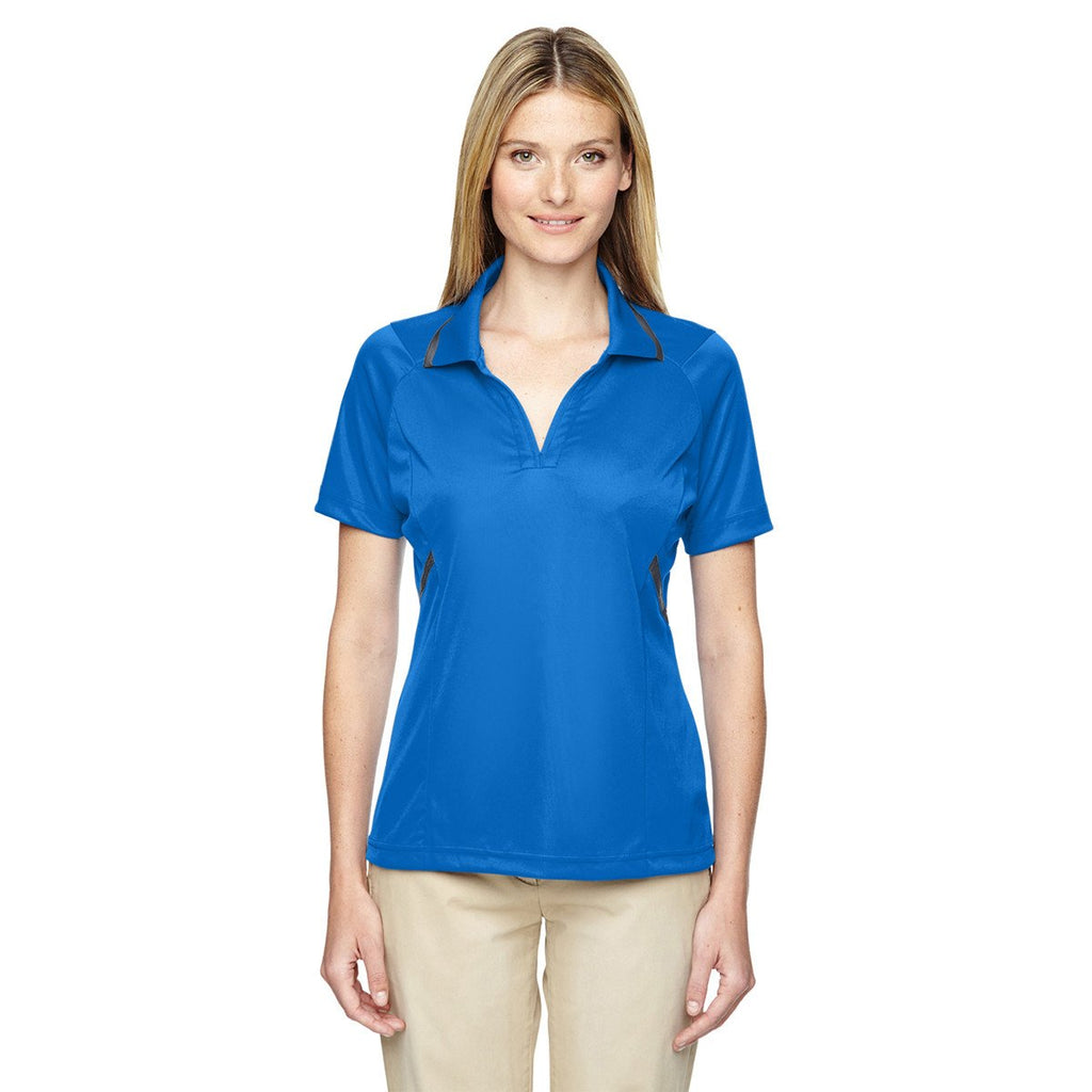 Extreme Women's Light Nautical Blue Eperformance Propel Interlock Polo with Contrast Tape