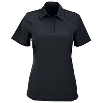 North End Women's Black Excursion Crosscheck Woven Polo