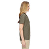 North End Women's Dark Oakmoss Excursion Nomad Performance Waffle Polo