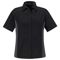 North End Women's Black Fuse Colorblock Twill Shirt
