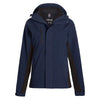 Landway Women's Heather Deep Blue/Black Gravity 3-in-1 System Soft Shell
