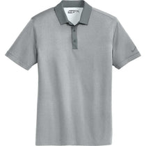 Nike Men's Grey Dri-FIT Heather Pique Modern Fit Polo
