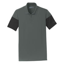 Nike Men's Anthracite/Black Dri-FIT Colorblock Polo