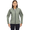 North End Women's Celadon Three-Layer Fleece Bonded Performance Soft Shell Jacket