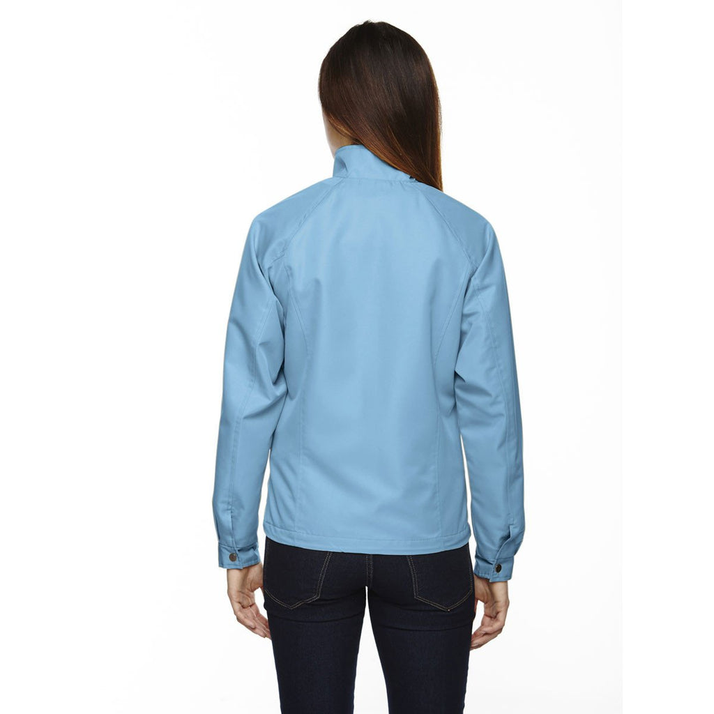 North End Women's' Blue Drop Mid-Length Micro Twill Jacket