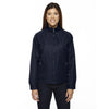 North End Women's' Midnight Navy Mid-Length Micro Twill Jacket