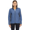 North End Women's' Lake Blue Microfleece Jacket