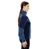 North End Women's Blue Ridge Compass Colorblock Three-Layer Fleece Bonded Soft Shell Jacket