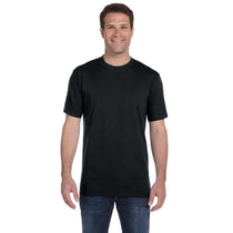 Anvil Men's Black Midweight T-Shirt