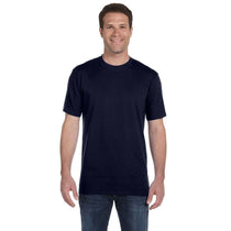 Anvil Men's Navy Midweight T-Shirt