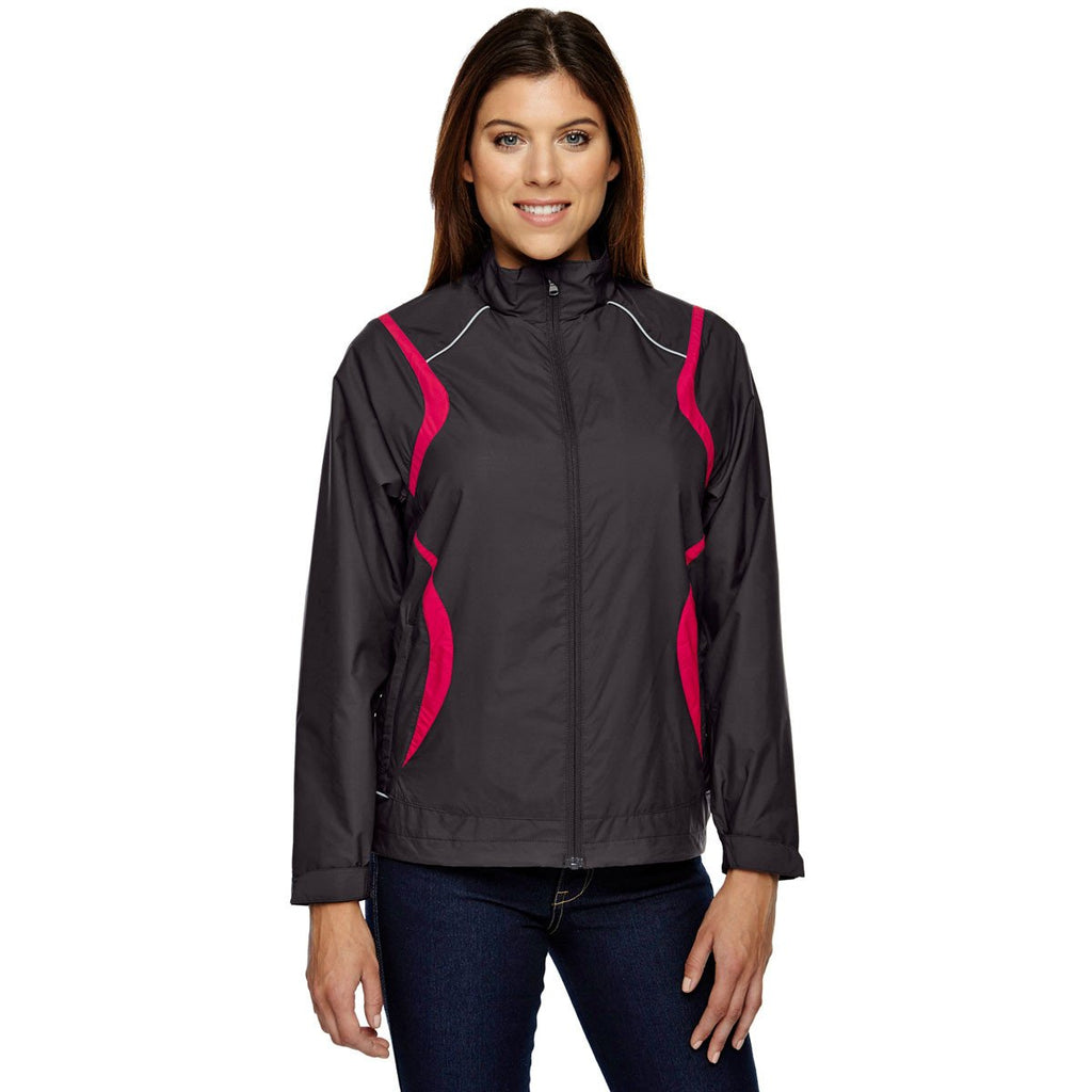 North End Women's Black Silk Venture Mini Ottoman Jacket