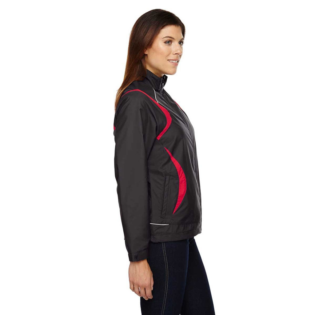 North End Women's Black Silk Venture Mini Ottoman Jacket