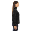 North End Women's Black Terrain Colorblock Soft Shell with Embossed Print