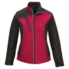 North End Women's Classic Red Terrain Colorblock Soft Shell with Embossed Print
