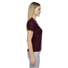 Core 365 Women's Burgundy Pace Performance Pique Crewneck