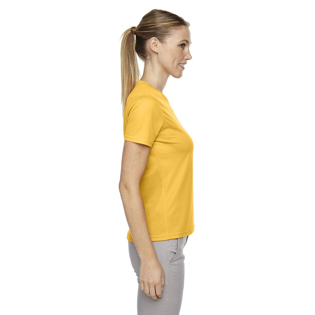 Core 365 Women's Campus Gold Pace Performance Pique Crewneck