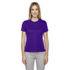 Core 365 Women's Campus Purple Pace Performance Pique Crewneck