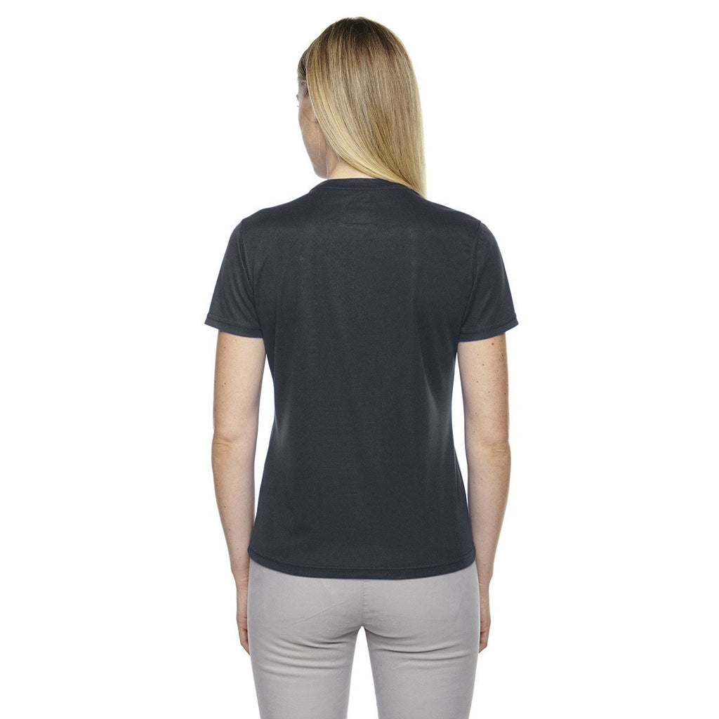 Core 365 Women's Carbon Pace Performance Pique Crewneck
