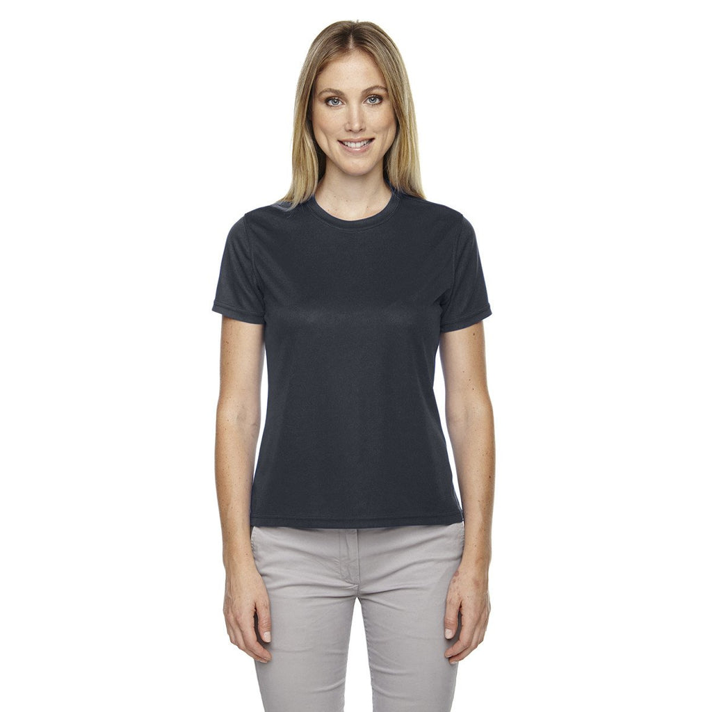 Core 365 Women's Carbon Pace Performance Pique Crewneck