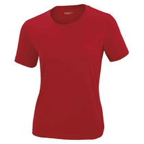 Core 365 Women's Classic Red Pace Performance Pique Crewneck