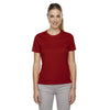 Core 365 Women's Classic Red Pace Performance Pique Crewneck
