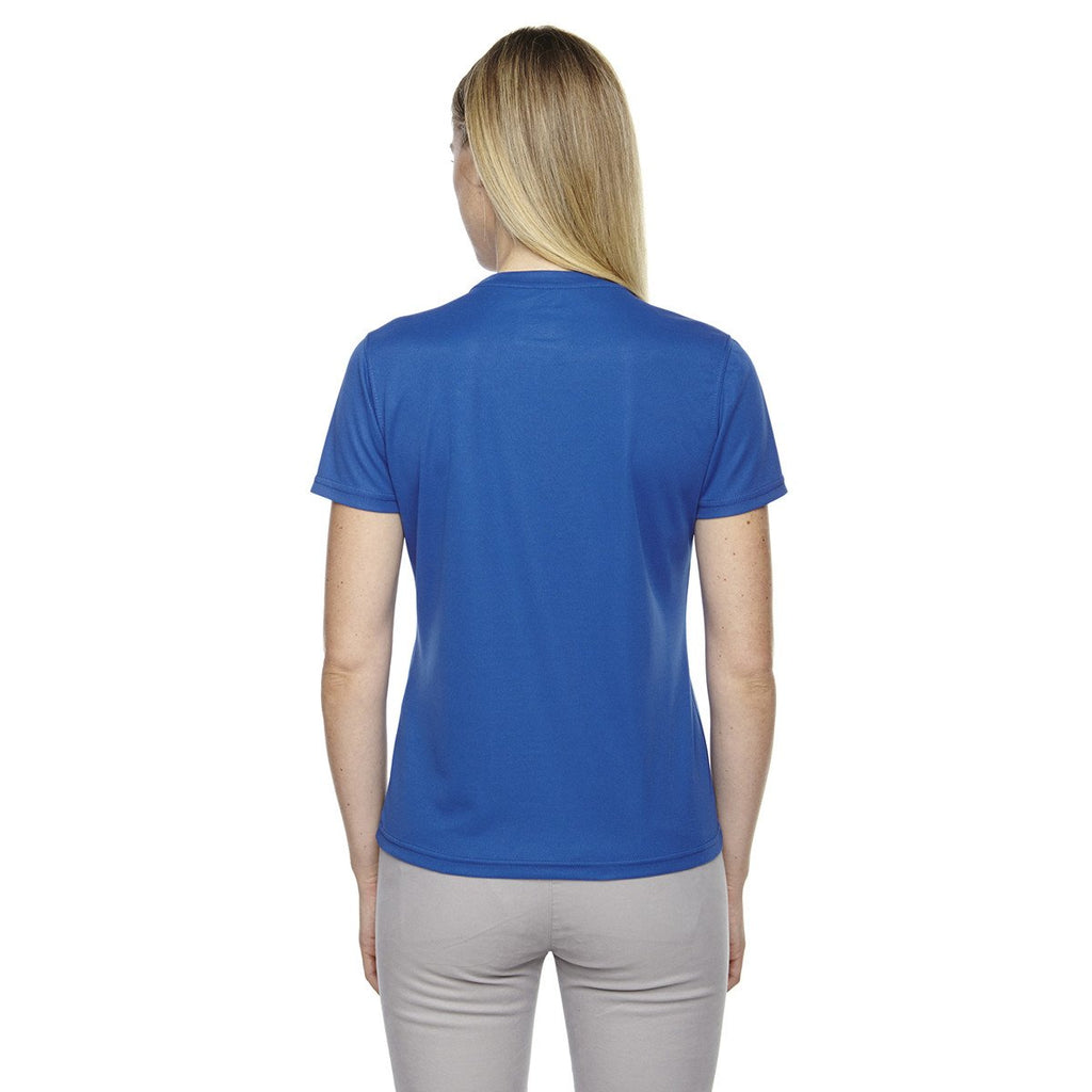 Core 365 Women's True Royal Pace Performance Pique Crewneck