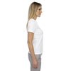 Core 365 Women's White Pace Performance Pique Crewneck