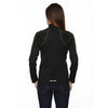 North End Women's Black/Campus Gold Radar Half-Zip Performance Long-Sleeve Top