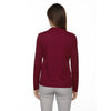 Core 365 Women's Classic Red Agility Performance Long-Sleeve Pique Crewneck