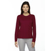 Core 365 Women's Classic Red Agility Performance Long-Sleeve Pique Crewneck