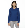 Core 365 Women's True Royal Agility Performance Long-Sleeve Pique Crewneck