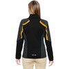 North End Women's Black/Campus Gold Strike Colorblock Fleece Jacket