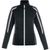 North End Women's Black Strike Colorblock Fleece Jacket