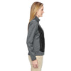 North End Women's Black Victory Hybrid Performance Fleece Jacket