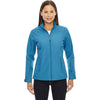 North End Women's Blue Ash Forecast Three-Layer Light Bonded Travel Jacket