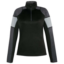North End Women's Black Quick Performance Interlock Half-Zip Top