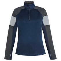 North End Women's Classic Navy Quick Performance Interlock Half-Zip Top