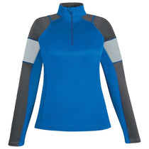 North End Women's True Royal Quick Performance Interlock Half-Zip Top