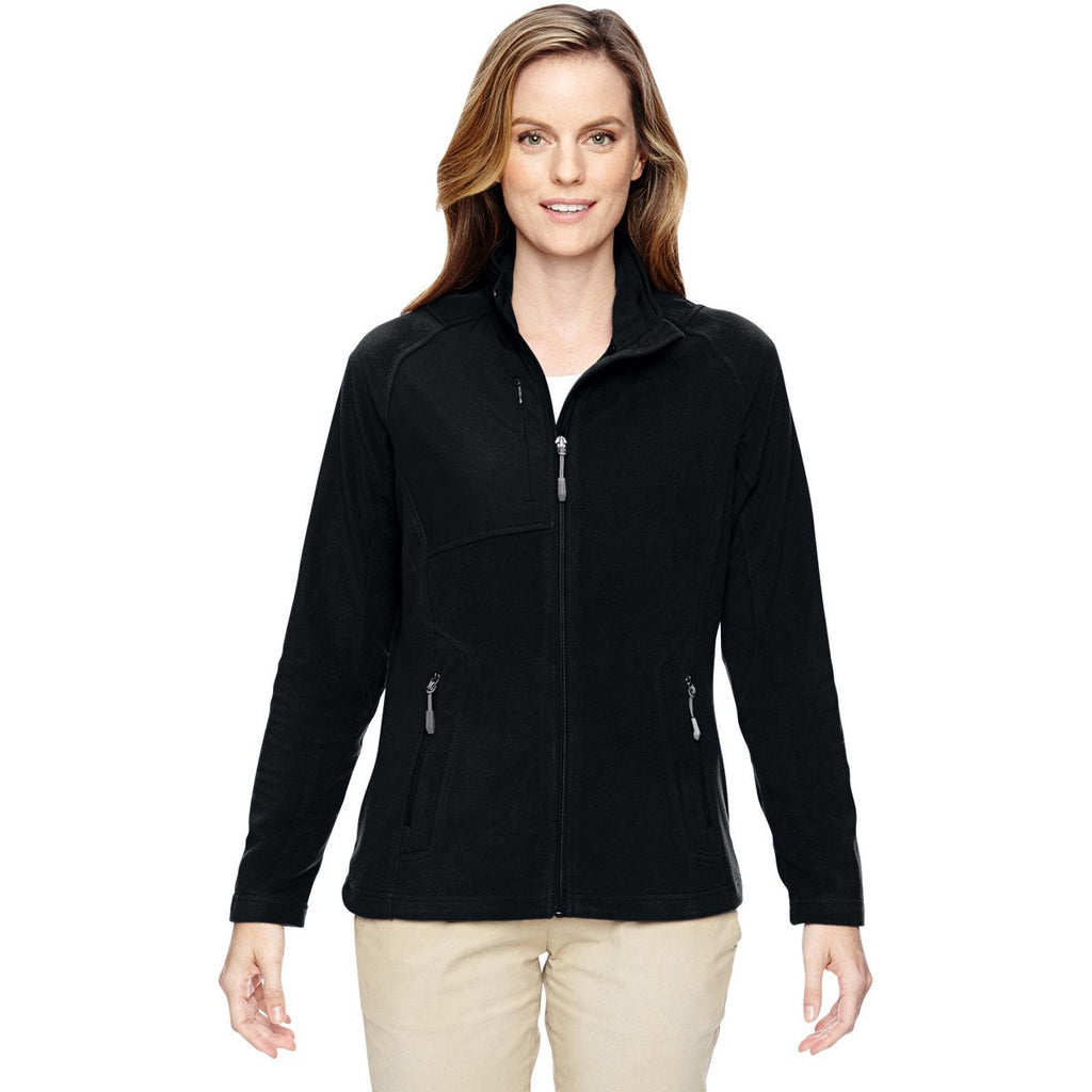 North End Women's Black Excursion Trail Fabric-Block Jacket