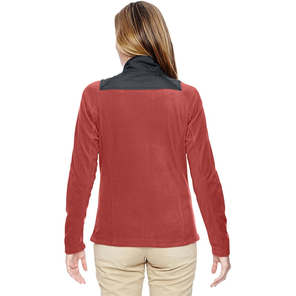 North End Women's Rust Excursion Trail Fabric-Block Jacket