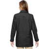 North End Women's Black Excursion Jacket with Fold Down Collar
